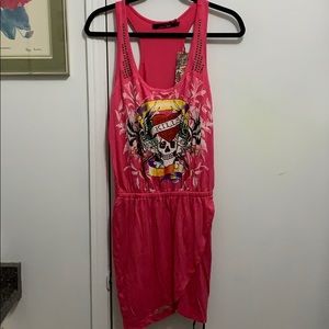 Ed Hardy Racer Back Short Dress